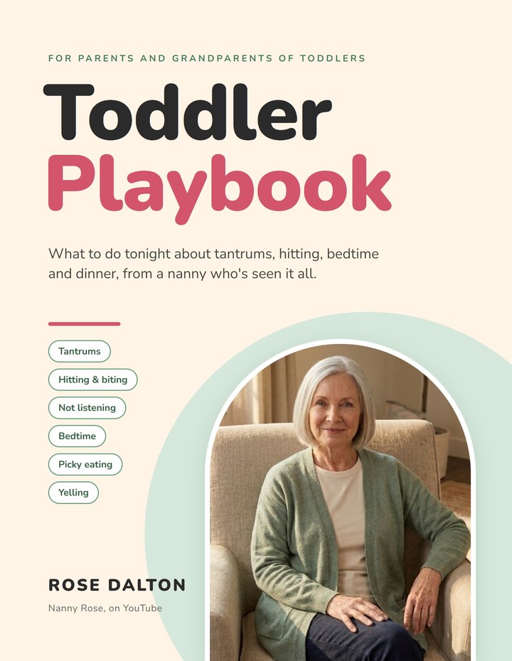 Cover of Toddler Playbook by Rose Dalton: what to do tonight about tantrums, hitting, bedtime and dinner